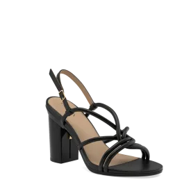 The Capri - Coal Vegan Leather 4 Block