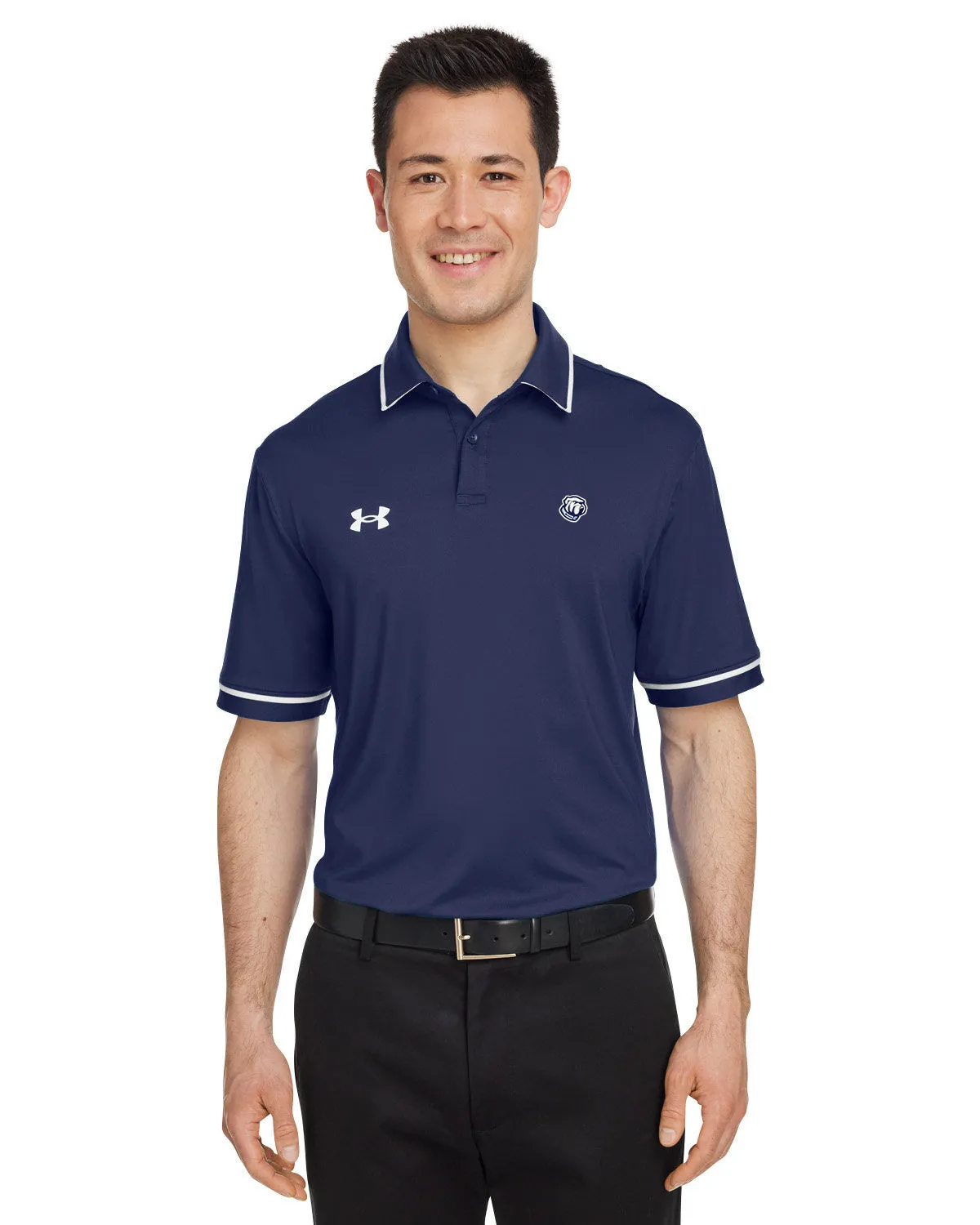 The Citadel, Bulldog, Under Armour Men's Tipped Teams Performance Polo