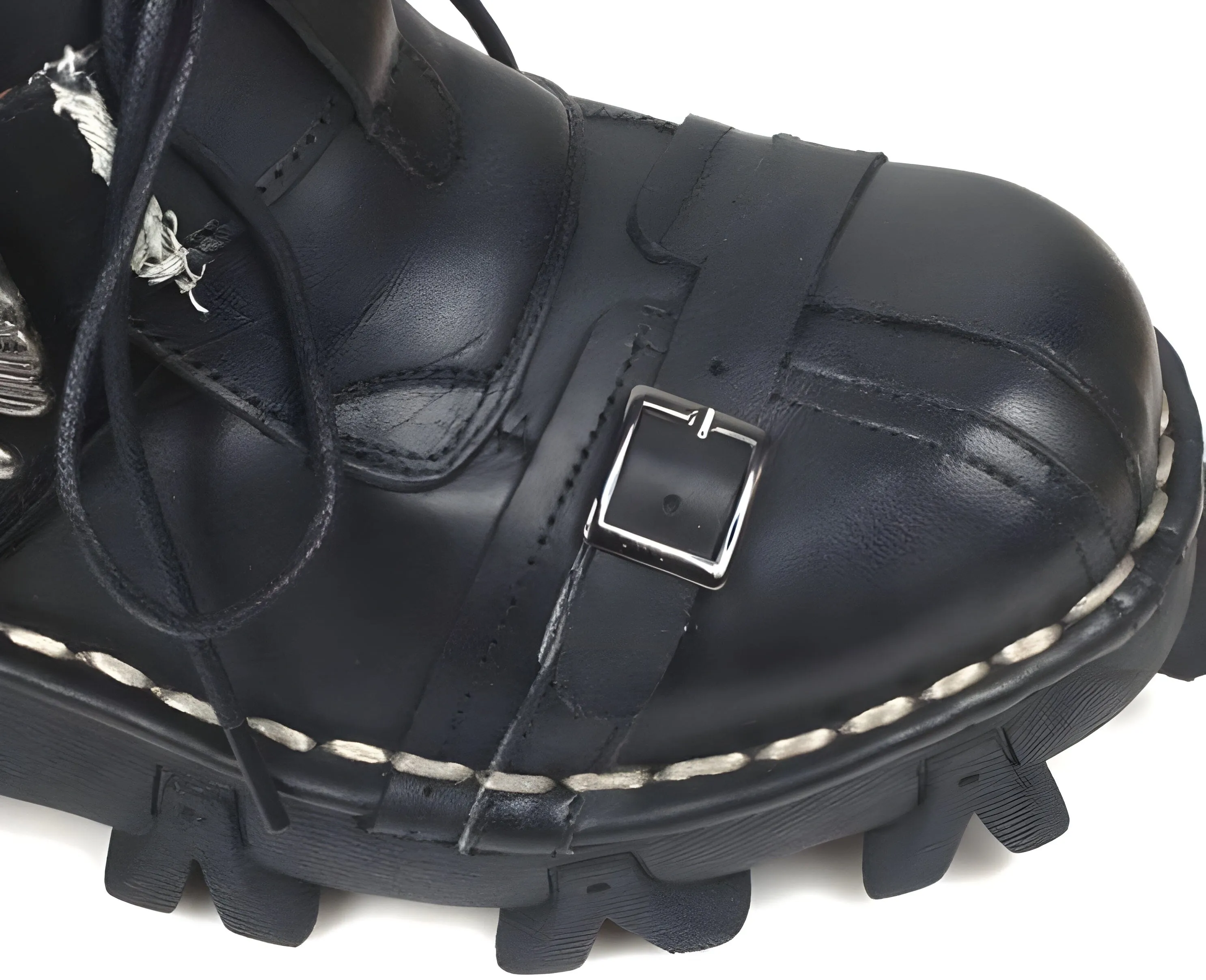 The Julian High Top Genuine Leather Combat Boots