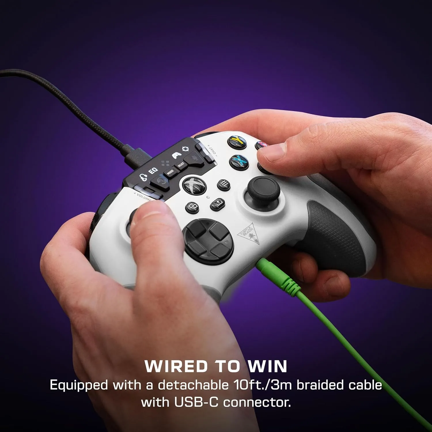 Turtle Beach Recon Controller Wired Game Controller Officially Licensed for Xbox Series X, Xbox Series S, Xbox One & Windows - Audio Enhancements, Remappable Buttons, Superhuman Hearing  White