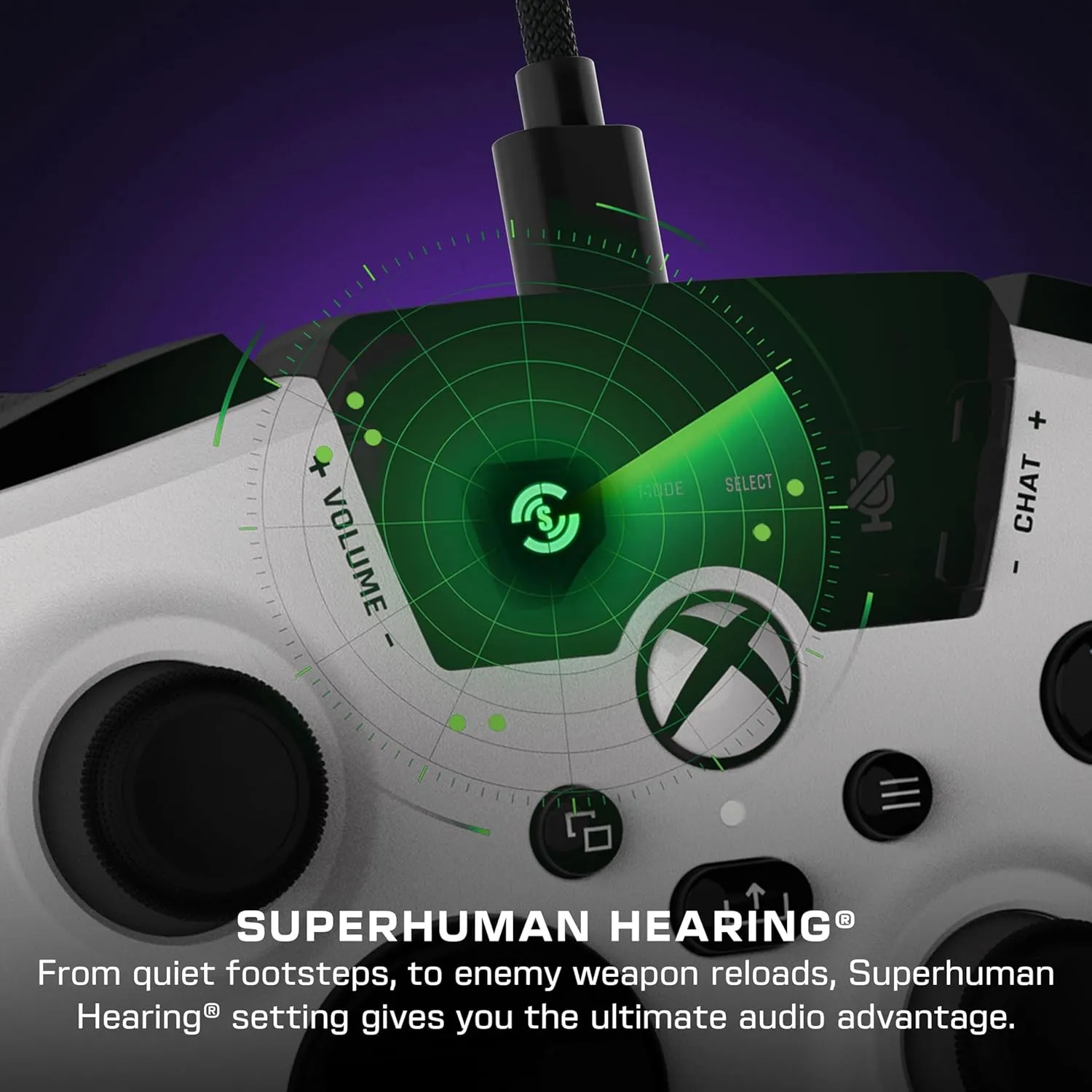 Turtle Beach Recon Controller Wired Game Controller Officially Licensed for Xbox Series X, Xbox Series S, Xbox One & Windows - Audio Enhancements, Remappable Buttons, Superhuman Hearing  White