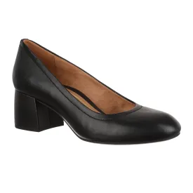 Vionic Carmel Pump (Women) - Black Nappa Leather
