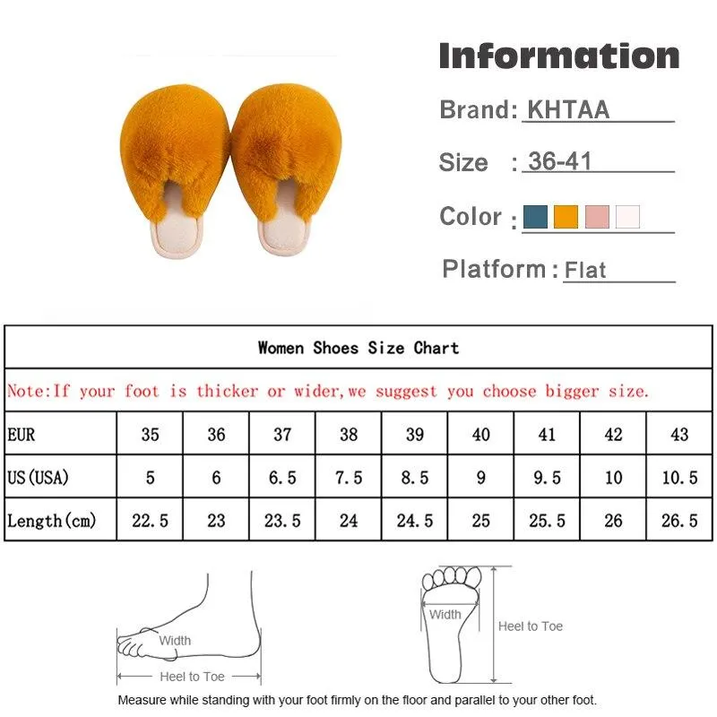 Women Posh Comfortable Warm Plush Indoor Slippers