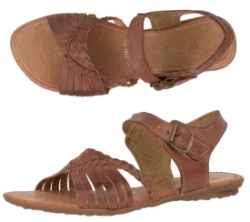 Womens Authentic Huaraches Real Leather Sandals Cognac - #103