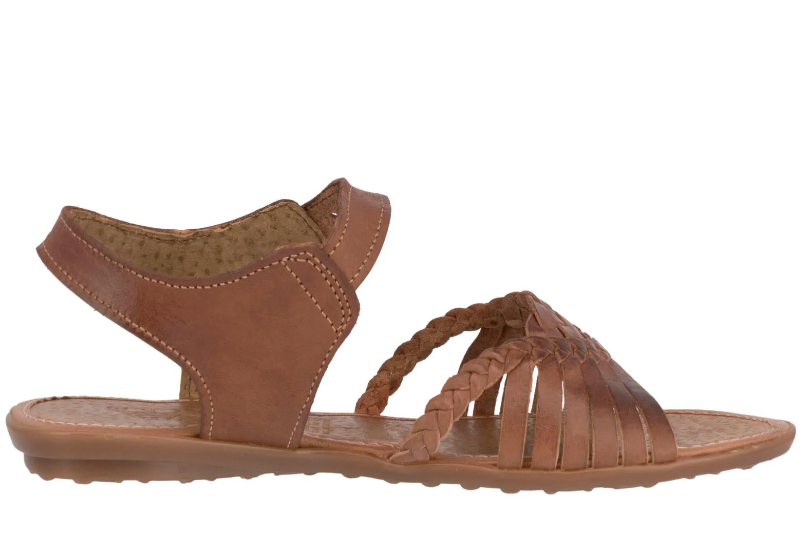Womens Authentic Huaraches Real Leather Sandals Cognac - #103