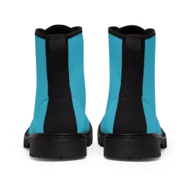 Women's Canvas Boots in Misty Blue
