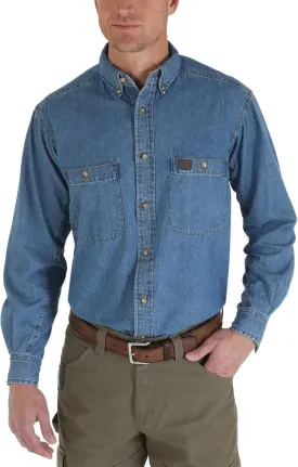 Wrangler Riggs Workwear Men's Logger Twill Long Sleeve Workshirt