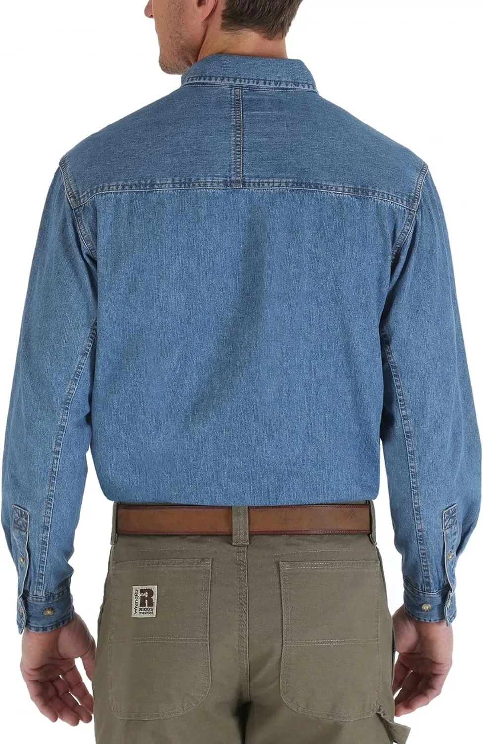 Wrangler Riggs Workwear Men's Logger Twill Long Sleeve Workshirt