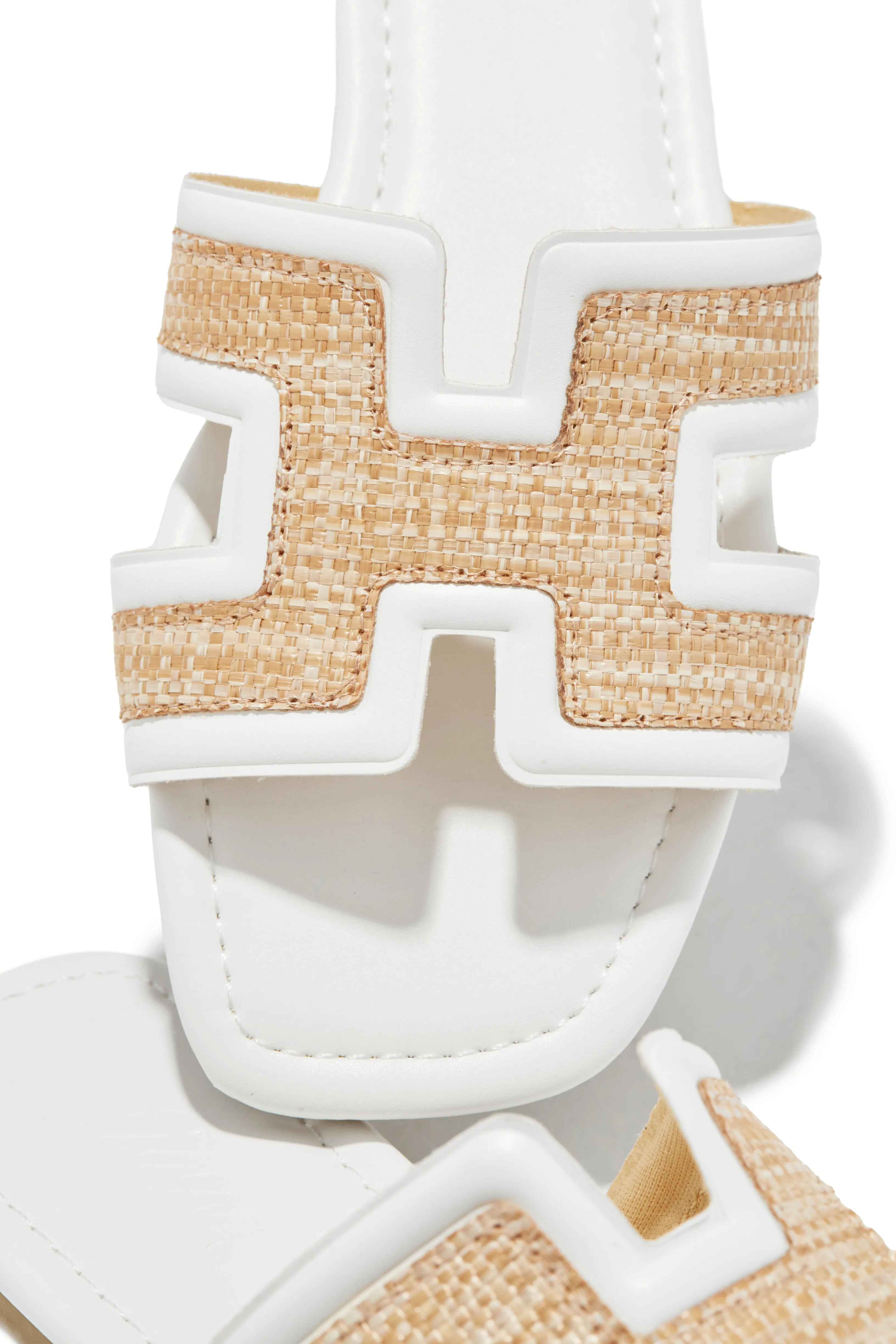 Yuliana Slip On Sandals - White