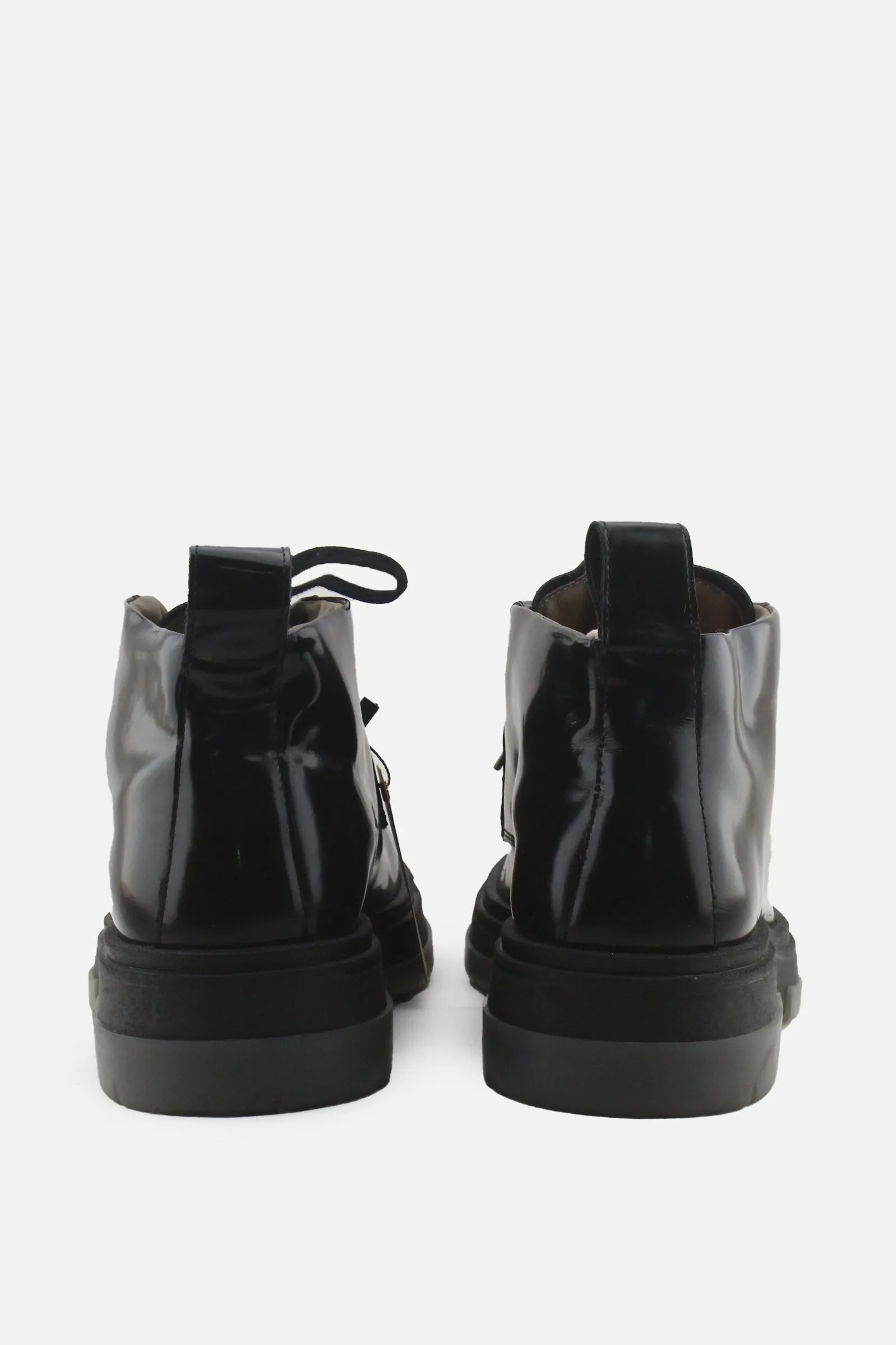 Zara Origins Laces Desert Ankle Boots | 100% Synthetic Leather
